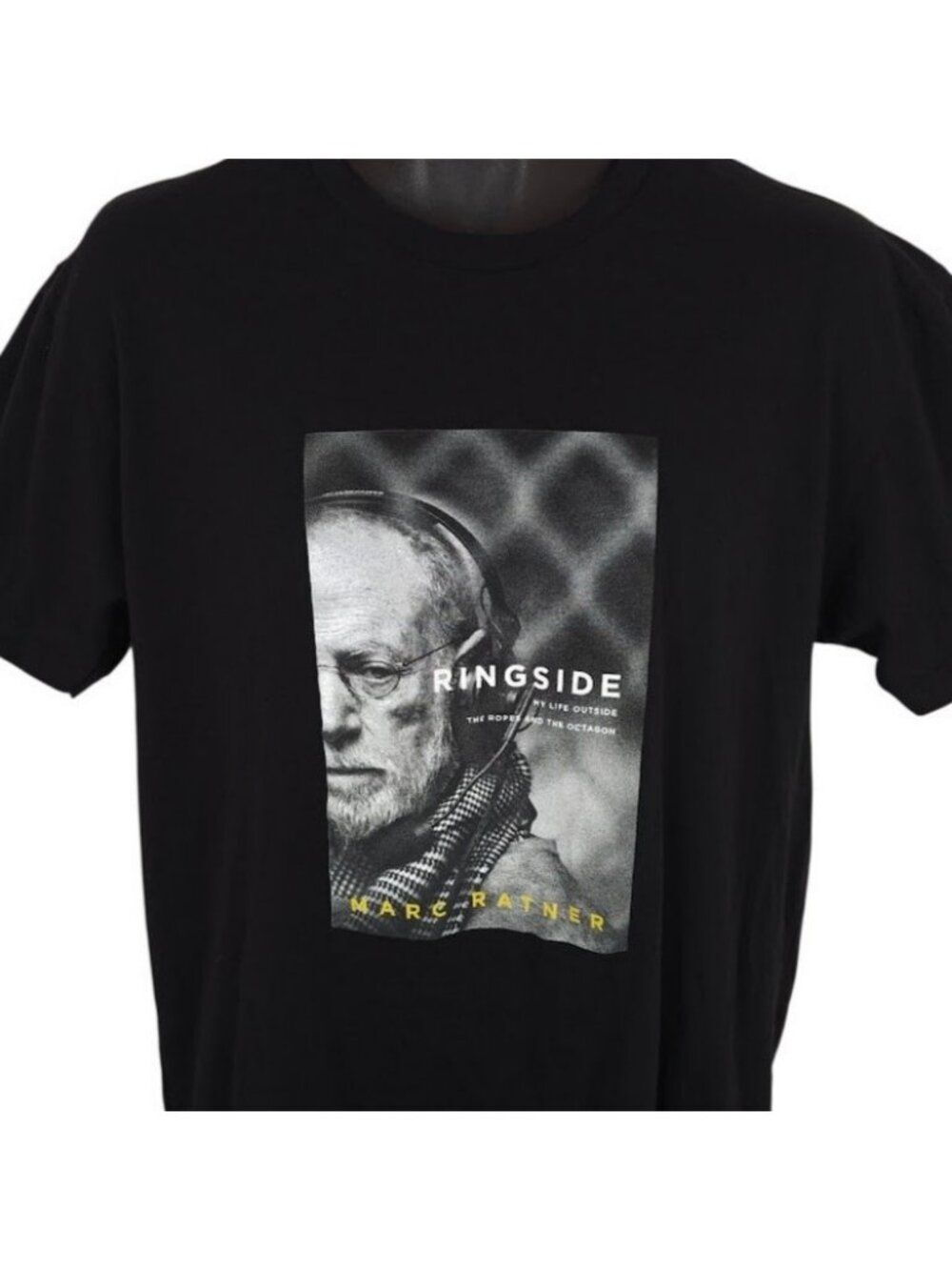 Marc Ratner T Shirt Mens Size Large Black Ringside UFC Autobiography